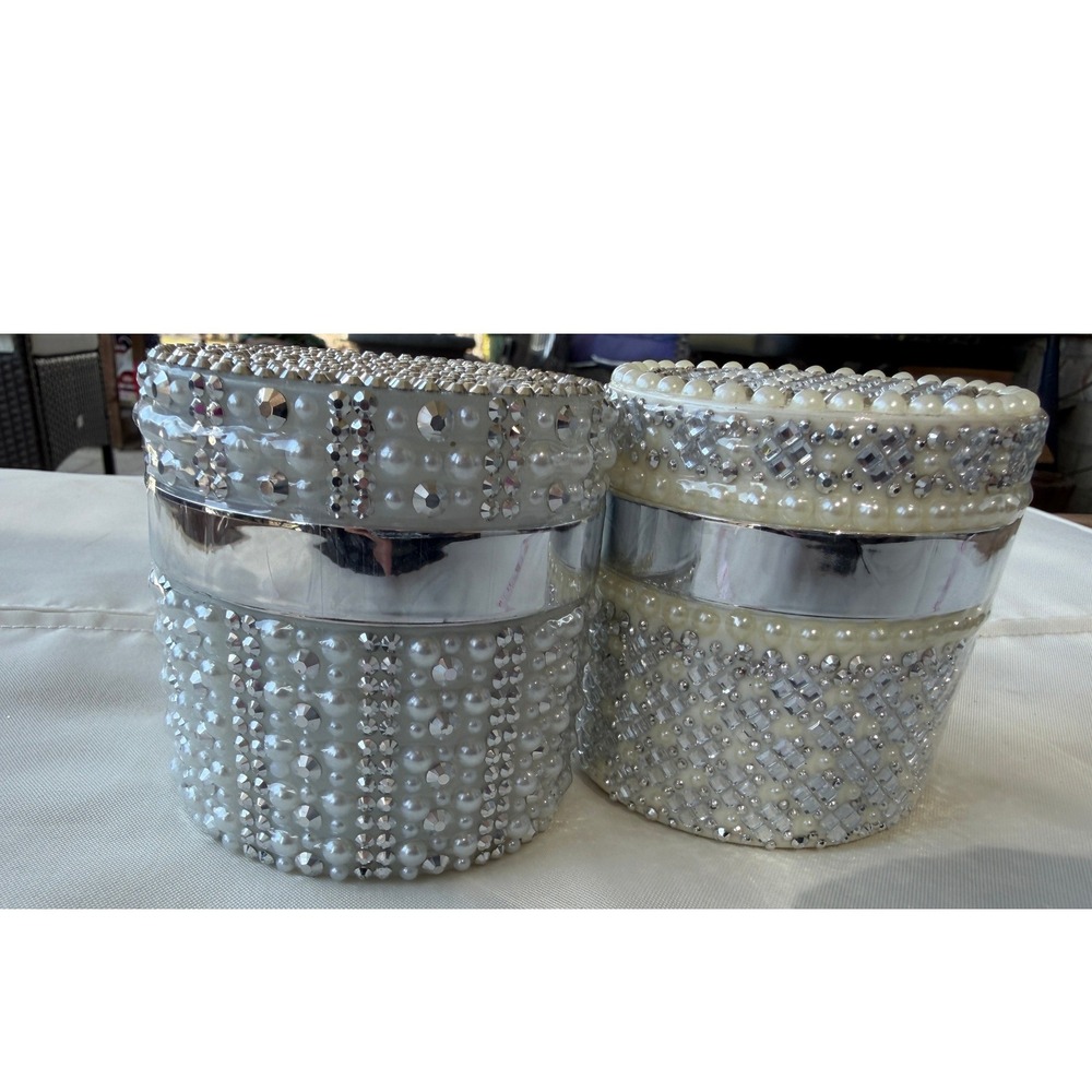 Prai Beauty Ageless Throat & Decolletage Creme 2pc Set 3.4oz Jeweled Jars New